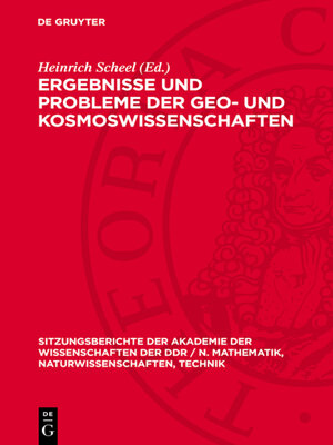 cover image of Ergebnisse und Probleme der Geo- und Kosmoswissenschaften